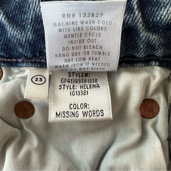 GRLFRND Helena High Rise Straight Jeans in Missing Words - Picture 12 of 12